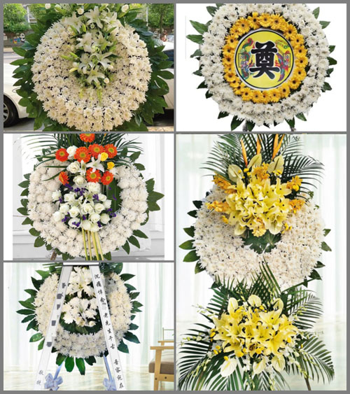 陕西榆林市米脂县桃镇镇申硷村花圈速递